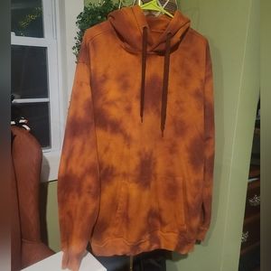 No Boundries Orange Tie Dye Long Sweatshirt - 2XL